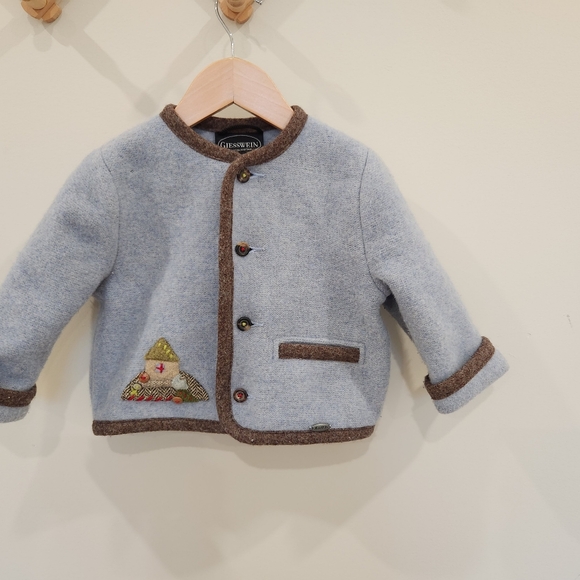GIESSWEIN AUSTRIA vintage 18m baby toddler wool coat - Picture 1 of 12